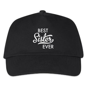 Best Sister Ever - Kinder Basecap - Schwarz - Vorne