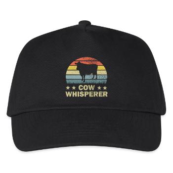 Vache Vaches - Casquette de baseball Enfant - noir - Devant