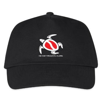 Freitauchschildkröte - Kinder Basecap - Schwarz - Vorne
