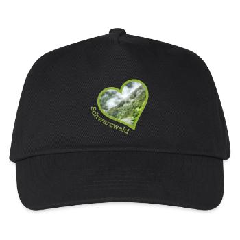 schwarzwald - Kinder Basecap - Schwarz - Vorne