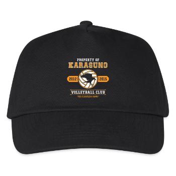 Karasuno-Volleyballclub - Kinder Basecap - Schwarz - Vorne
