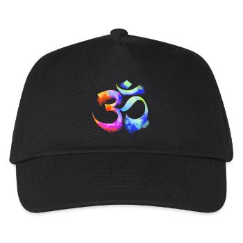 Om arcenciel aquarelle - Casquette de baseball Enfant - noir - Devant