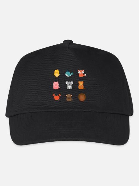 Natur - Kinder Basecap - Schwarz