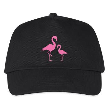 flamingos - Kids’ Baseball Cap - black - Front