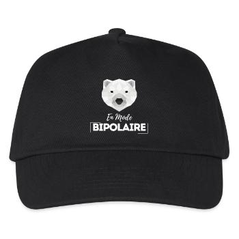 En mode bipolaire - Casquette de baseball Enfant - noir - Devant