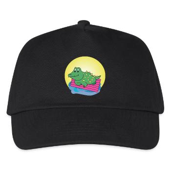 Kai Crocodile - Cadeau - Idée cadeau - Casquette de baseball Enfant - noir - Devant