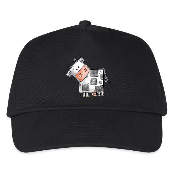 Square Cow I Cow Square Square - Kids’ Baseball Cap - black - Front