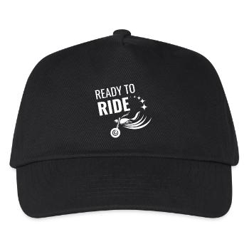 motorcycle, sport motorcycle, humor motorcycle - Kids’ Baseball Cap - black - Front