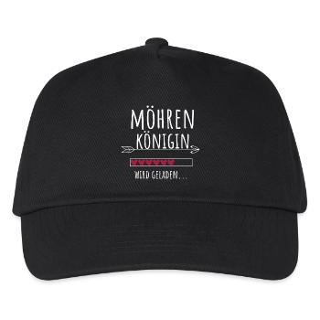 Möhrenkönigin Landwirtschaft Möhren Königin - Kinder Basecap - Schwarz - Vorne