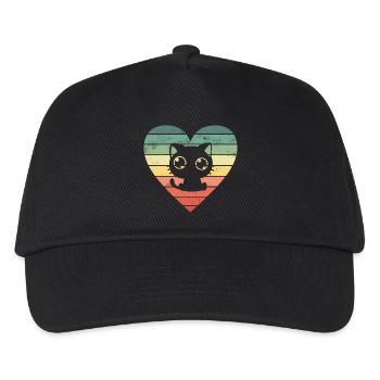 Chats Chats - Casquette de baseball Enfant - noir - Devant