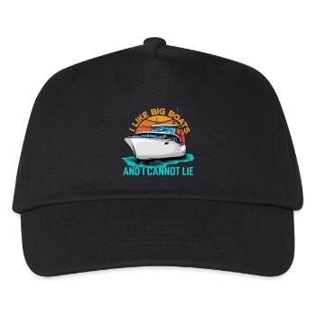 I Like Big Boats And I Cannot Lie - Kids’ Baseball Cap - black - Front