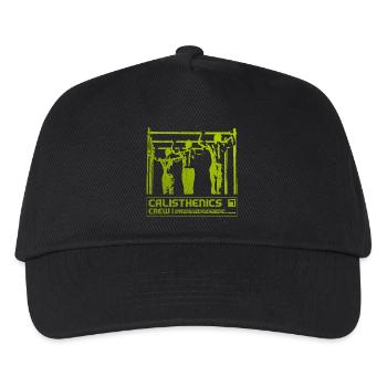 Calisthenics Crew Silhouette - Kinder Basecap - Schwarz - Vorne