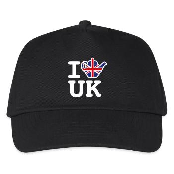Union Jack Flag Teapot I Love UK British UK - Kids’ Baseball Cap - black - Front