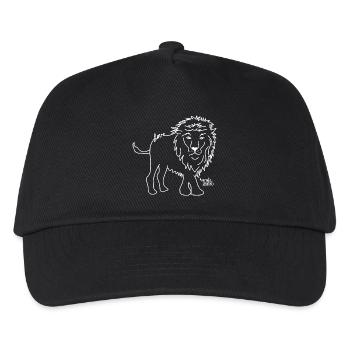 Lion- Aimer les animaux - Casquette de baseball Enfant - noir - Devant