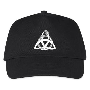 Serpents blancs et symbole celte - Casquette de baseball Enfant - noir - Devant