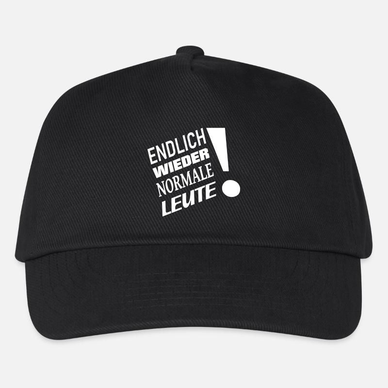 Endlich wieder normale Leute - Kinder Basecap - Schwarz