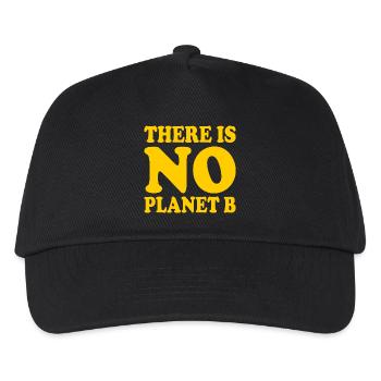 There is no planet b - Kinder Basecap - Schwarz - Vorne