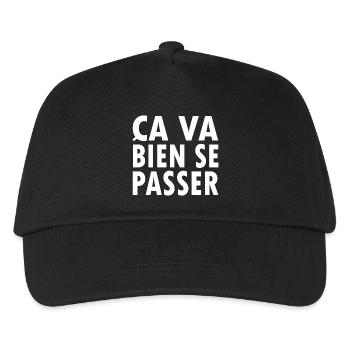 Ça va bien se passer - Kinder Basecap - Schwarz - Vorne