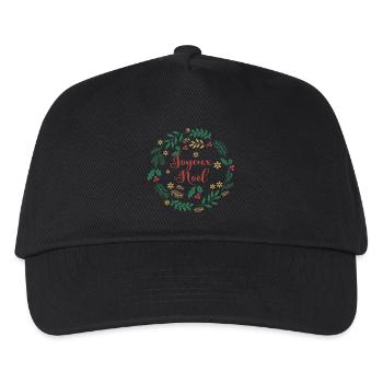 T-Shirt joyeux noel frohe Weihnachten Frohe Weihnachten - Kinder Basecap - Schwarz - Vorne