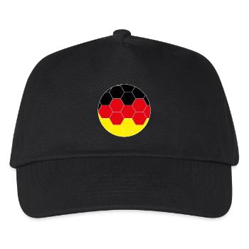 Hexagone du football allemand - Casquette de baseball Enfant - noir - Devant