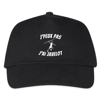 javelot, lancer de javelot - Casquette de baseball Enfant - noir - Devant
