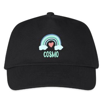 Cosmo Name Rainbow Baby - Kids’ Baseball Cap - black - Front