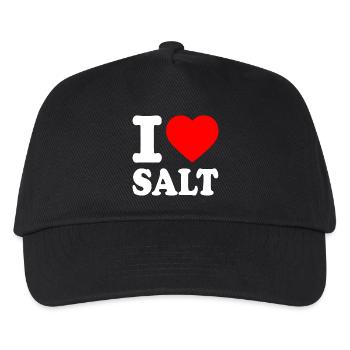 I love salt - Kids’ Baseball Cap - black - Front