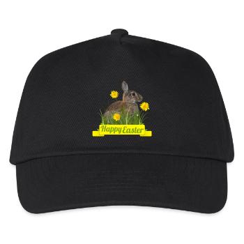 Happy Easter rabbit cony - Kinder Basecap - Schwarz - Vorne