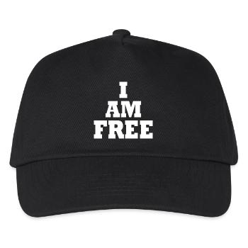 I am free - Kids’ Baseball Cap - black - Front