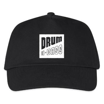 Drum And Bass electronic music DNB, bass - Kids’ Baseball Cap - black - Front