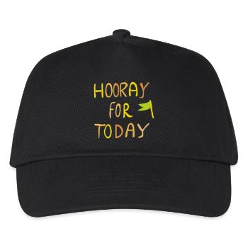 hooray for today - Kinder Basecap - Schwarz - Vorne