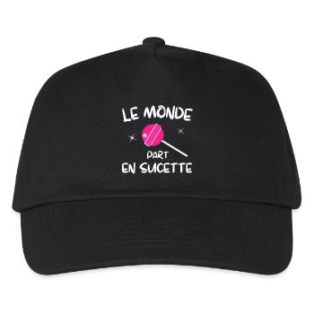 planète terre, sauver la planète - Casquette de baseball Enfant - noir - Devant