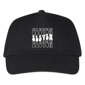 Eleven 11th Birthday Kids Boys Girls 11 Years Old - Kids’ Baseball Cap - black - Front