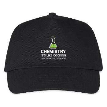 Chemie, das ist wie beim Kochen - Kinder Basecap - Schwarz - Vorne