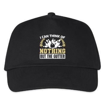 Lustiger Bowler Witz - Kinder Basecap - Schwarz - Vorne