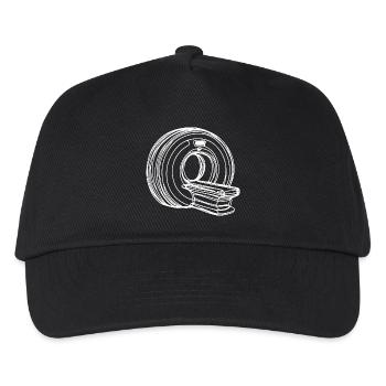 Radiologie Scanner IRM One Line Art Manip Radio - Casquette de baseball Enfant - noir - Devant