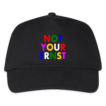 Not your ernst - Kinder Basecap - Schwarz - Vorne