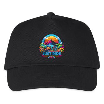 Juste Rouler à Vélo - Just Ride - Casquette de baseball Enfant - noir - Devant