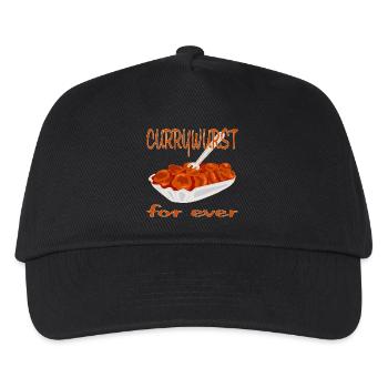 La currywurst est délicieuse - Casquette de baseball Enfant - noir - Devant
