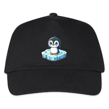 Pingouin, Fonte Des Glaces, Pôle Sud - Casquette de baseball Enfant - noir - Devant