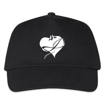 Amour infini Le cœur avale l’infini - Casquette de baseball Enfant - noir - Devant