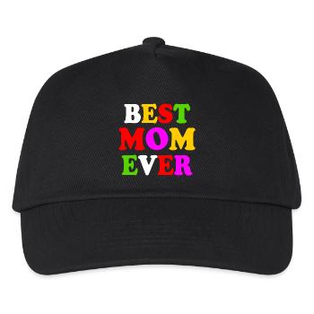 Best mom ever - Kinder Basecap - Schwarz - Vorne