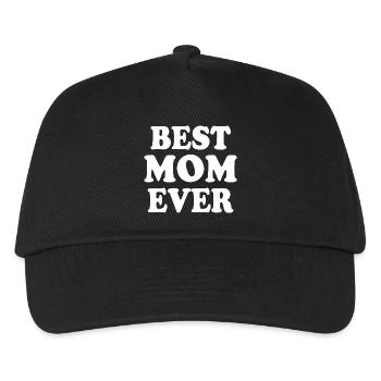Best mom ever - Kinder Basecap - Schwarz - Vorne