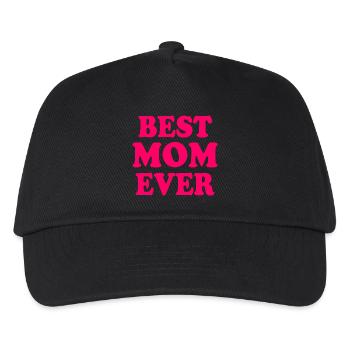 Best mom ever - Kinder Basecap - Schwarz - Vorne