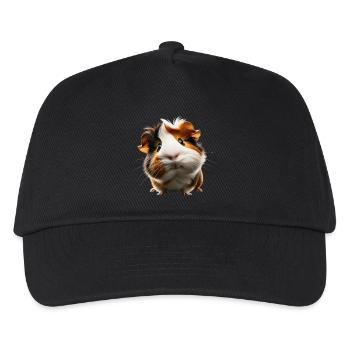 Adorable guinea pig design - Kids’ Baseball Cap - black - Front