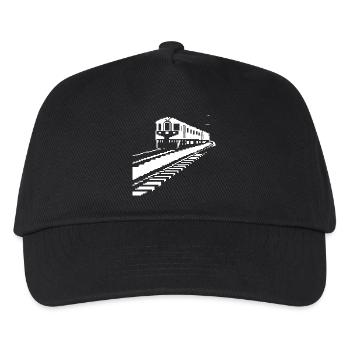 Eisenbahn Pixelkunst - Kinder Basecap - Schwarz - Vorne