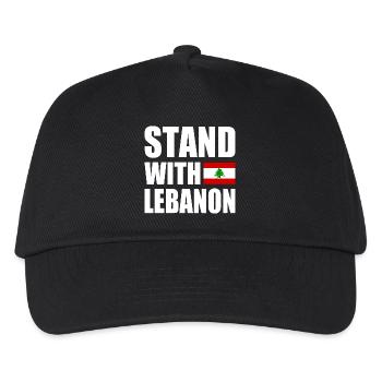 STAND WITH LEBANON - Kids’ Baseball Cap - black - Front