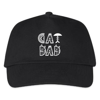 Katze, Katzenliebhaber, Katzenbesitzer - Kinder Basecap - Schwarz - Vorne