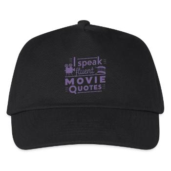 Cinema Lover Saying Minimalist Silhouette - Kids’ Baseball Cap - black - Front