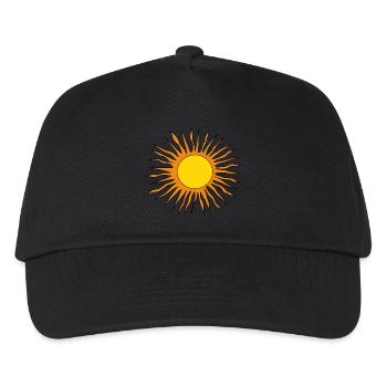 Soleil rétro - Casquette de baseball Enfant - noir - Devant